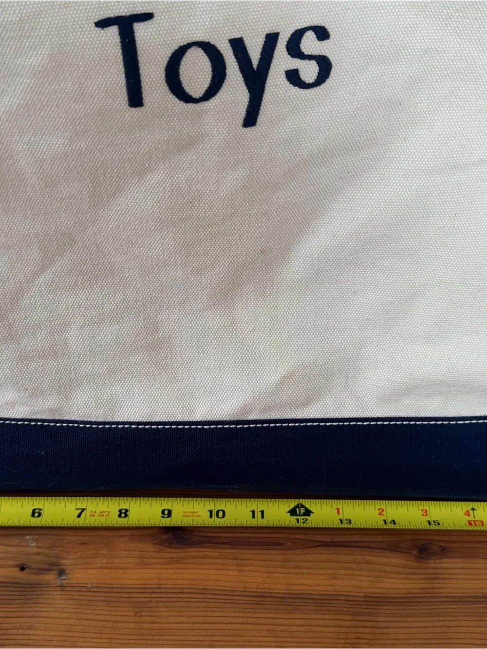 Land’s End Large Canvas Toy Bin / Storage Organizer - 21” x 16” x 14”